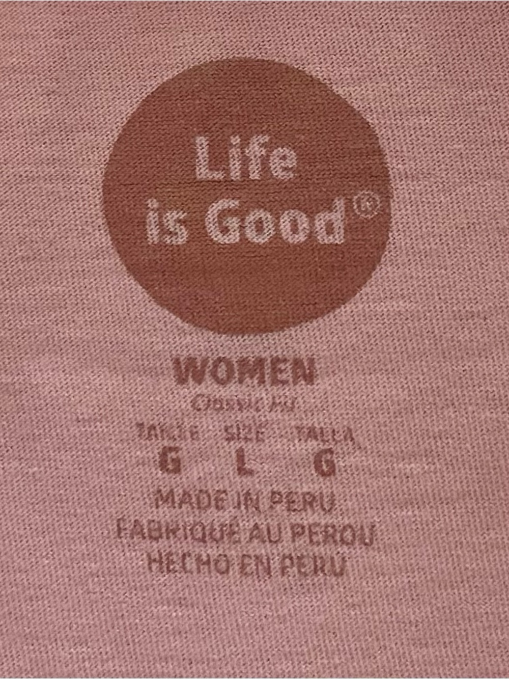 Women’s Life Is Good Pink 'Happy Hour' Beach Graphic Tee With Jake & Rocket Sz L - Picture 5 of 5